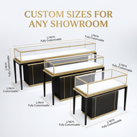 Vitrine à bijoux en MDF imperméable sur mesure pour exposition en magasin et aménagement de boutiques de montres ou de bijoux haut de gamme