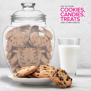 Candy & <b>Cookie</b> <b>Jar</b> with Lid 1 Gallon Premium Acrylic Clear Apothecary <b>Jar</b> Wedding & Home Decor Centerpiece Storage Canister - Product Image 4