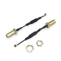 Cable Pigtail SMA Hembra a IPX/UFL de Calidad, Conector Personalizado, Cable Adaptador Blindado con Anillo de Ferrita, Cables de Comunicación