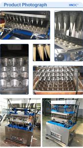 Hnoc ăn được Biscuit Coffe cup Maker Máy tự động Ice Cream Waffle Cone làm cho máy Ấn Độ - Product Image 5