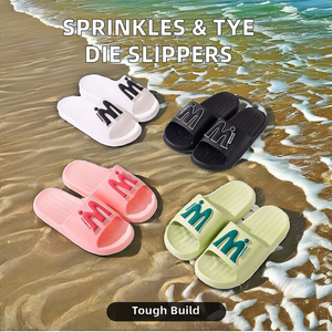 Pantoufles Avec Sprinkles Jungen Nackt Strand Pantoffel Pantoufle Femme Intérieur Tye Die Bridal Term Pantoufles Adil - Product Image 3