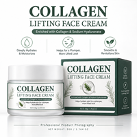 Crème Visage Anti-Rides au Collagène, Nourrissante, Réparatrice, Liftante et Raffermissante, Convient à Tous les Types de Peau, Prise en Charge OEM