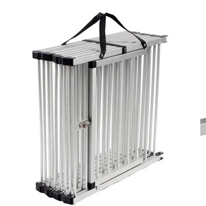 Cages professionnelles en aluminium <span class=keywords><strong>pour</strong></span> animaux de compagnie avec table de toilettage intégrée - Cage de présentation pliable <span class=keywords><strong>pour</strong></span> chiens, clôture d'entraînement portable - Product Image 2