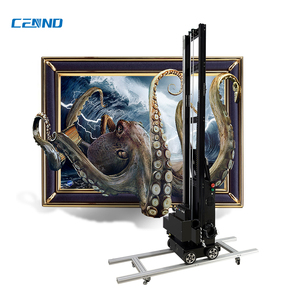 Impresora de inyección de tinta UV Vertical de pared, impresión 3D de <span class=keywords><strong>5</strong></span> colores de alta definición para agricultura de ropa con engranaje DX10 para Color blanco - Product Image 1