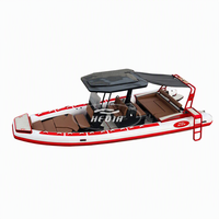 Transea Vente Flash Bateau semi-rigide 25 pieds (7,6 m) 760 à coque en V profond en fibre de verre, avec ou sans moteur, en Hypalon, pour usage offshore et sportif