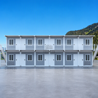 DYCE Installation Rapide, Bâtiment Modulaire Portable en Acier Galvanisé, Villa Conteneur, Logement à Deux Étages pour Travailleurs