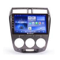 Pemutar CD mobil android, perangkat Headunit 2 Din octa-core Quad mobil untuk Honda city 2006-2014 MT 10 inci radio