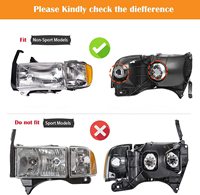 OE AURON Neue 32V 6000K 60W 6000 Lumen LED-Frontleuchte Abblendlicht Scheinwerfer für Dodge Ram 1994-2002 Großhandel OE-Lampe Licht