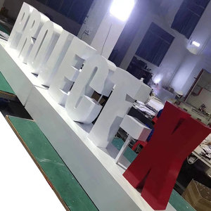 Enseigne 3D personnalisée en acier inoxydable et aluminium pour centre commercial extérieur, lettres logo, repères de bâtiment, signalétique au sol - Product Image 6