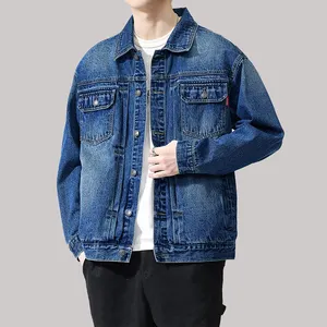 Wholesale High Quality Casual Men Leisure Denim Coats High Quality Button Design Men's Casual Jackets