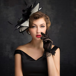 Moda boda SInamay Fascinator sombrero Derby fiesta sombrero Vintage Iglesia Kentucky <span class=keywords><strong>Ascot</strong></span> <span class=keywords><strong>sombreros</strong></span> nupcial diadema Fascinator mujeres - Product Image 3