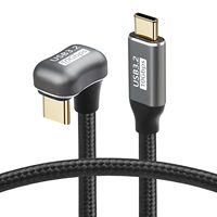 Precio bajo de fábrica logotipo personalizado funcional 100W USB de alta corriente 3,2 5A 10Gbps tipo C a C cable convertidor de datos macho