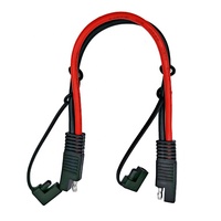Kabel Ekstensi SAE 18AWG dengan Tutup Debu, Kabel Harness SAE ke SAE Quick Disconnect