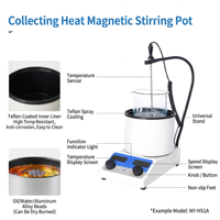 Laboratory Digital LED Display Constant Temperature Heating Magnetic Stirrer 0.1C Resolution RT-260C Range 1% Speed