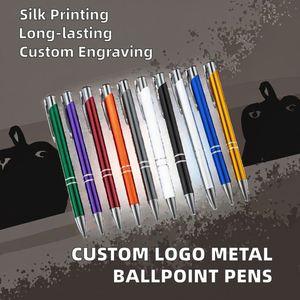 Hot Sale Custom Logo Metal Ballpoint Pens Personalized Engraved Advertising Promotional Pens Gift - Product Image 2