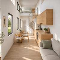 Importation de maisons préfabriquées modernes chinoises sur roues, maison modulaire mobile, remorque portable de 40 pieds, villa, espace de vie à construction rapide