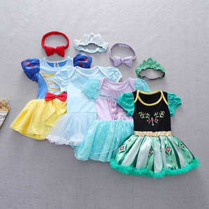 Costumes de princesse d'été pour bébé fille de 3 à 18 <span class=keywords><strong>mois</strong></span>, Tinkerbell, avec bandeau - Product Image 2