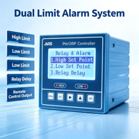 Pengontrol PH ORP Panel Persegi JIRS Sensor Suhu NTC10K dengan Kompensasi Otomatis