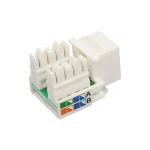 איכות גבוהה 90 תואר krone rj45 מודולרי שקע cat5e rj45 נקבה utp keystone שקע עבור טלקום חלקים