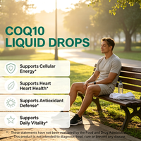 Capsules de CoQ10 pour la santé cardiaque et l'énergie, complément alimentaire, fabrication directe en usine OEM/ODM