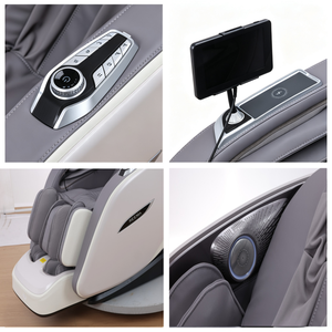 Fauteuil de massage corporel 3D de luxe Zhouqi, zéro gravité, commande vocale IA, charge sans fil, <span class=keywords><strong>musique</strong></span> Bluetooth - Product Image 4