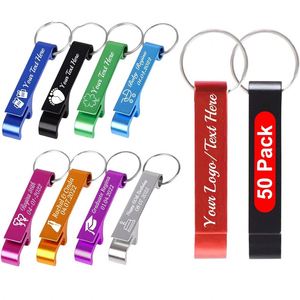 Porte-clés personnalisé avec ouvre-bouteille, ouvre-bouteille avec logo personnalisé, ouvre-bouteille en aluminium, logo personnalisé pour la promotion - Product Image 1