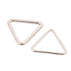 Hebilla triangular de metal, hierro niquelado, 2-5 cm, varios tamaños, para correas de mascotas, accesorios de equipaje, duradera - Product Image 4