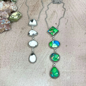 Handmade Sterling Silver Peacock Dahlia White Bufflo <b>Turquoise</b> Necklace Unique Jewelry Gift for Unisex Party Occasions - Product Image 1