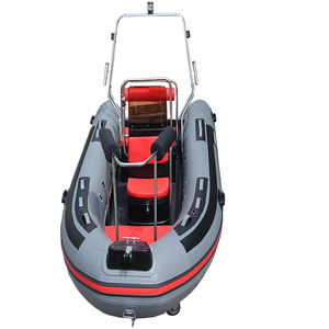 Personalizzabile Rib430 Sport gommone con scafo in fibra di vetro PVC Hypalon CE certificata per canottaggio su laghi e fiumi Made China - Product Image 1