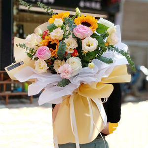 High Quality Thickening Flower Packing <strong>Paper</strong> <strong>Orange</strong> Cake Flower Packing <strong>Paper</strong> - Product Image 3