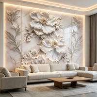 Panneau mural en PVC imperméable effet marbre UV 3MM, prix usine, installation facile, idéal pour salle de bain