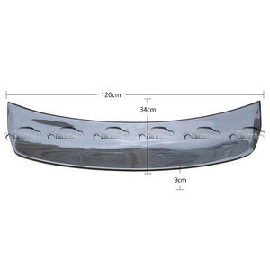 สปอยเลอร์คาร์บอนไฟเบอร์แบบปีกท้ายรถด้านหลังสปอยเลอร์คาร์บอนไฟเบอร์สำหรับฮอนด้าซีวิค FD2 8th Type R 2013-2015 - Product Image 2