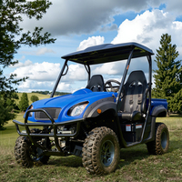 Kingwoo Véhicule électrique certifié EEC 4 places, buggy automatique, UTV 60V avec batterie 8V 150Ah et autonomie de 80 km