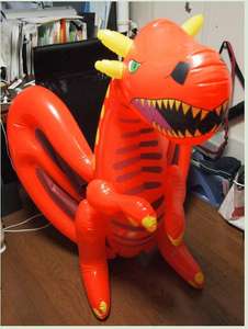 Bonecos Infláveis Personalizados de Dragão Vermelho em PVC de 1,5m. Mascote Inflável para Equipamentos de Publicidade - Product Image 5