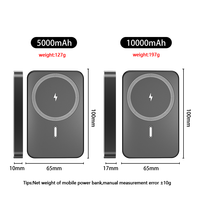 Powerbanks 10000mAh Banque d'alimentation magnétique 20W PD Charge rapide Powerbank magnétique 5000mah Qi1Qi2 Banque d'alimentation sans fil pour iPhone