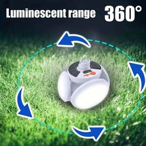 WOSEN Hot New Led Torches Lampe de poche Rechargeable Batterie intégrée Suspendue Abs Solaire Led Étanche Lumières Football Camping Lampe - Product Image 4