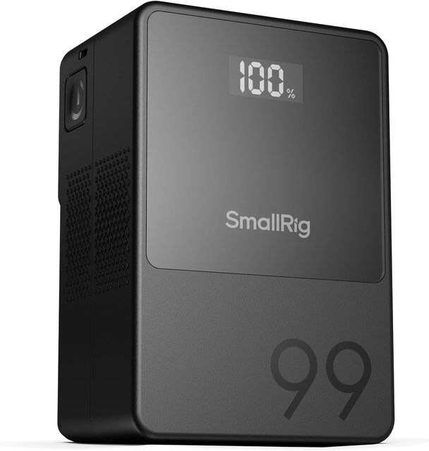 SMALLRIG V Mount Battery VB99, V-Mount Battery with for Camera, Camcorder, Monitor, Video Light, Black -3580BC,Orange - 4929AC