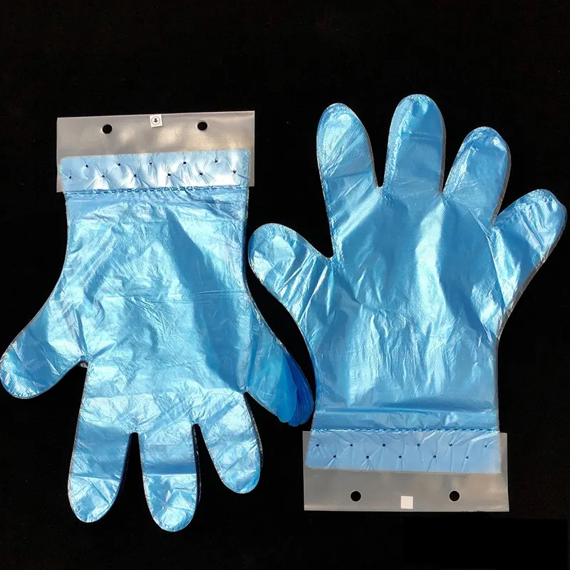 Одноразовые перчатки из полиэтилена (Заблокированные, с пластиковой головкой, с губами) перчатки с высоким и низким ртом