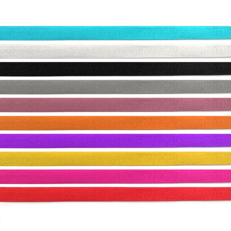 Üretici Polyester naylon sutyen askısı elastik dokuma 10mm 15mm 18mm sutyen askısı için elastik bant