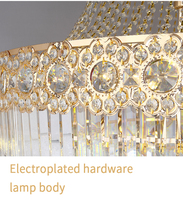 Zhongshan Guzhen haut de gamme maison plafond lampe suspendue hôtel salon luxe moderne K9 lustres en cristal lampes suspendues