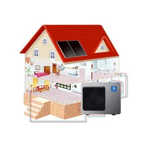 Nulite WIFI R290 Full DC Inverter Heating and Cooling Heat Pump for Central Home Heating Air to Water Heatpump System