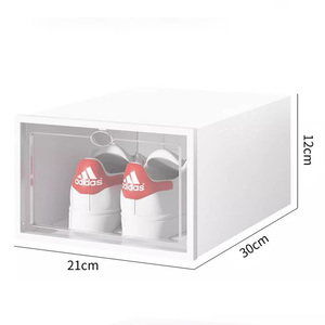 Прозрачные портативные экологичные штабелируемые контейнеры для обуви с фронтальным открыванием, 12 штук в упаковке, пластиковые коробки для хранения обуви для дома - Product Image 6