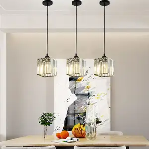 Lampadario di lusso leggero K9 in ottone di cristallo Design classico contemporaneo decorazione lampade a sospensione di fascia alta in rame
