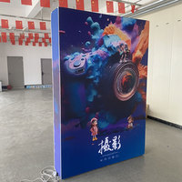 Mur d'Affichage Publicitaire de 3 m Portable en Tissu, Stand Pop-up Personnalisé pour Salon Professionnel, Boîte Lumineuse, Bannière de Fond, Présentoir en Tissu pour Exposition