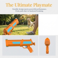 Lanceur de balles de tennis élastique et durable pour chien, motif dessin animé, pour Border Collie et Labrador - Jouet interactif à mâcher pour l'entraînement physique quotidien