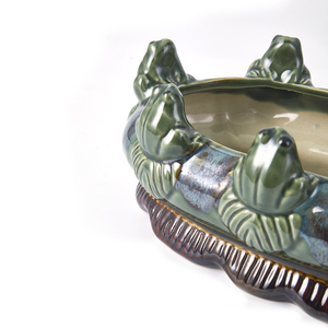 Maceta de Cerámica con Forma de Rana <span class=keywords><strong>para</strong></span> Interiores, Maceta de Flores con Diseño de Animal <span class=keywords><strong>para</strong></span> Hogar y Terraza - Product Image 6
