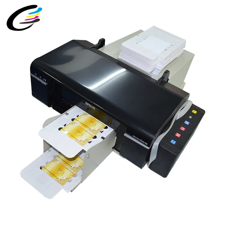 Fcolor pencetak kartu plastik PVC ID Harga Murah otomatis untuk Epson L805 Printer Inkjet