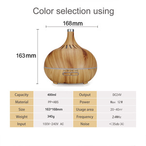 SLS 400ml Ultrasonic Smart Aroma Diffuser WiFi Voice Control <strong>Essential</strong> Oil Purifier Humidifier for Home Hotel <strong>PC</strong> Tuya App - Product Image 6