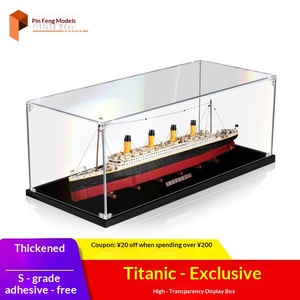 Boîte de présentation en acrylique transparente et légère (0,5 kg) pour <span class=keywords><strong>Titanic</strong></span> 29PF00096-89, anti-poussière, pour ranger la papeterie, les jouets et les câbles d'écouteurs - Product Image 2