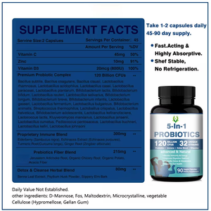 Cápsulas de probióticos de etiqueta privada con ingredientes naturales que aumentan la inmunidad y la salud digestiva Suministro nutricional diario - Product Image 6